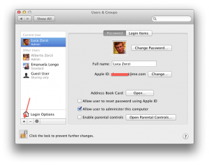 Adding users in OS X