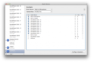 Adding sound cards to an Aggregate Audio Device 